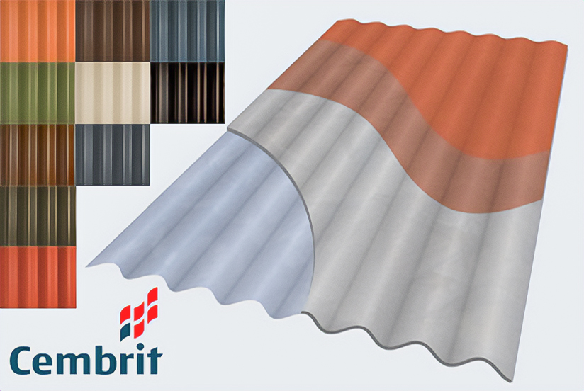 Graphic Of Roofing Sheet With Colours Produced By Cembrit.